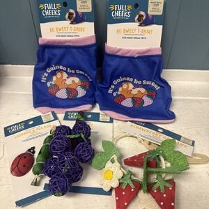 Bundle Of Full‎ Cheeks Rabbits Guinea Pigs T SHIRTS Costumes Wood Rattan CHEWS